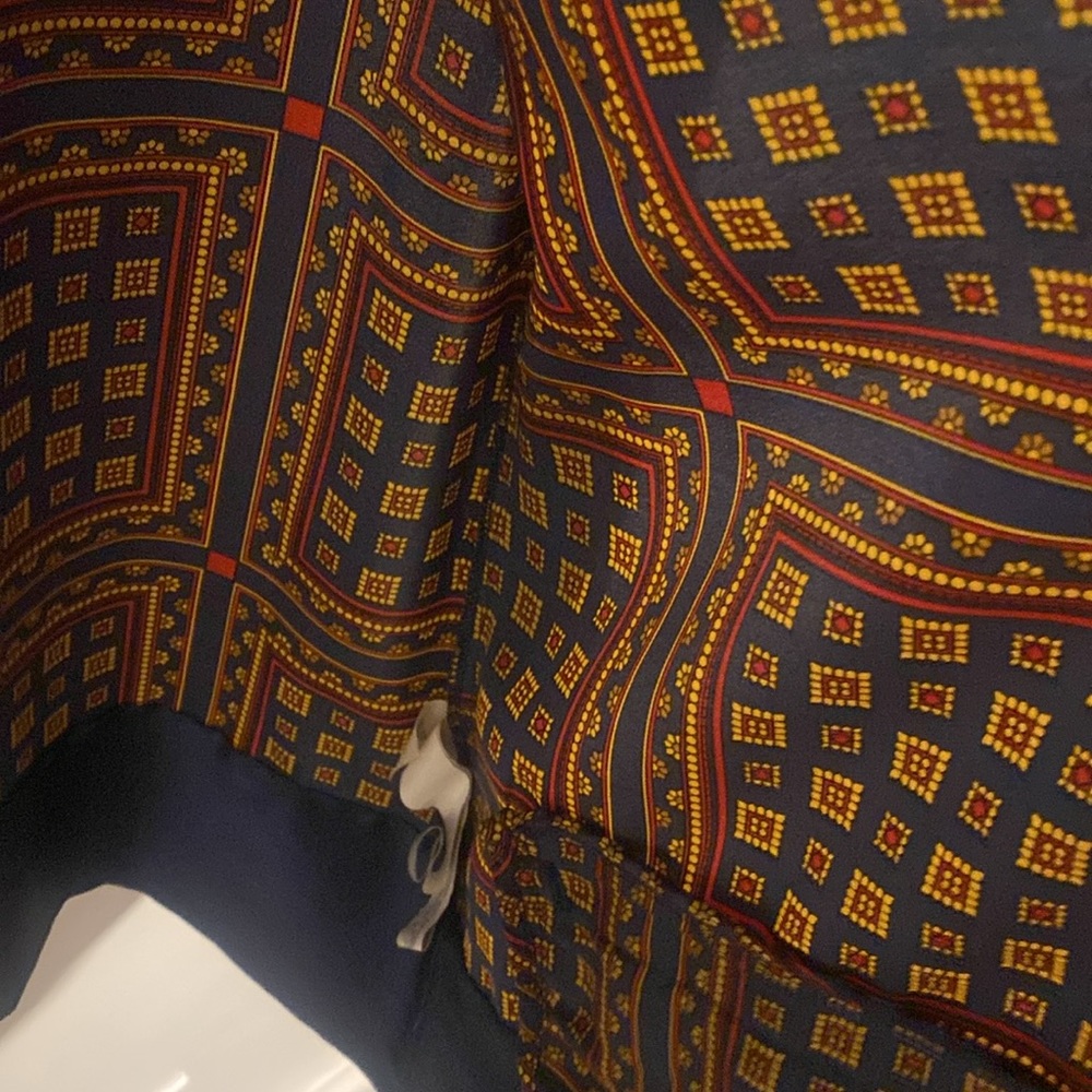 Zara Multi Color Satin Blouse View 4